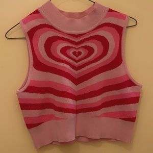 Pink heart vest